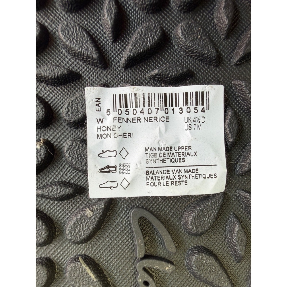 Clarks Womens Thong 7 Fenner Nerice 26125111 Honey Slip-on Flip Flop Sandal NEW - Picture 8 of 10